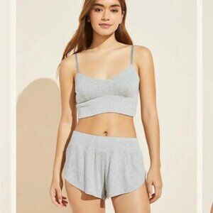 Eberjey Elon Ribbed Track Short w/ Curved Hem NWT, XS